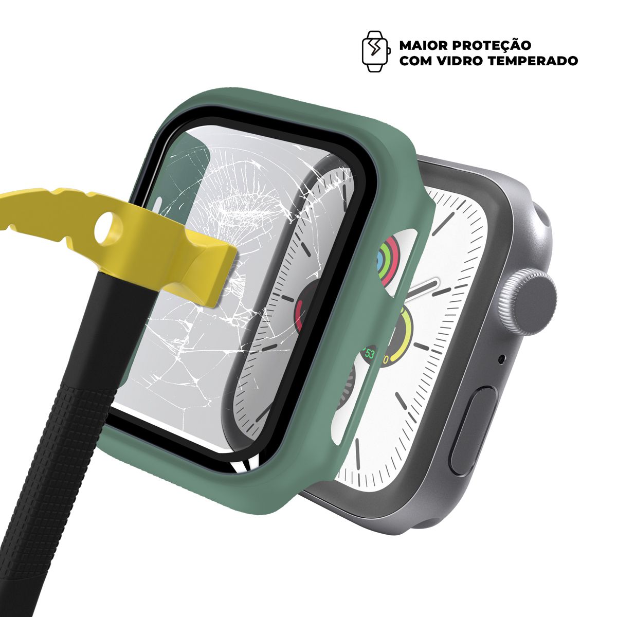 Case para Apple Watch 38MM (Series 1/2/3) - Armor - acompanha película integrada na case - Verde - Gshield - foto 3