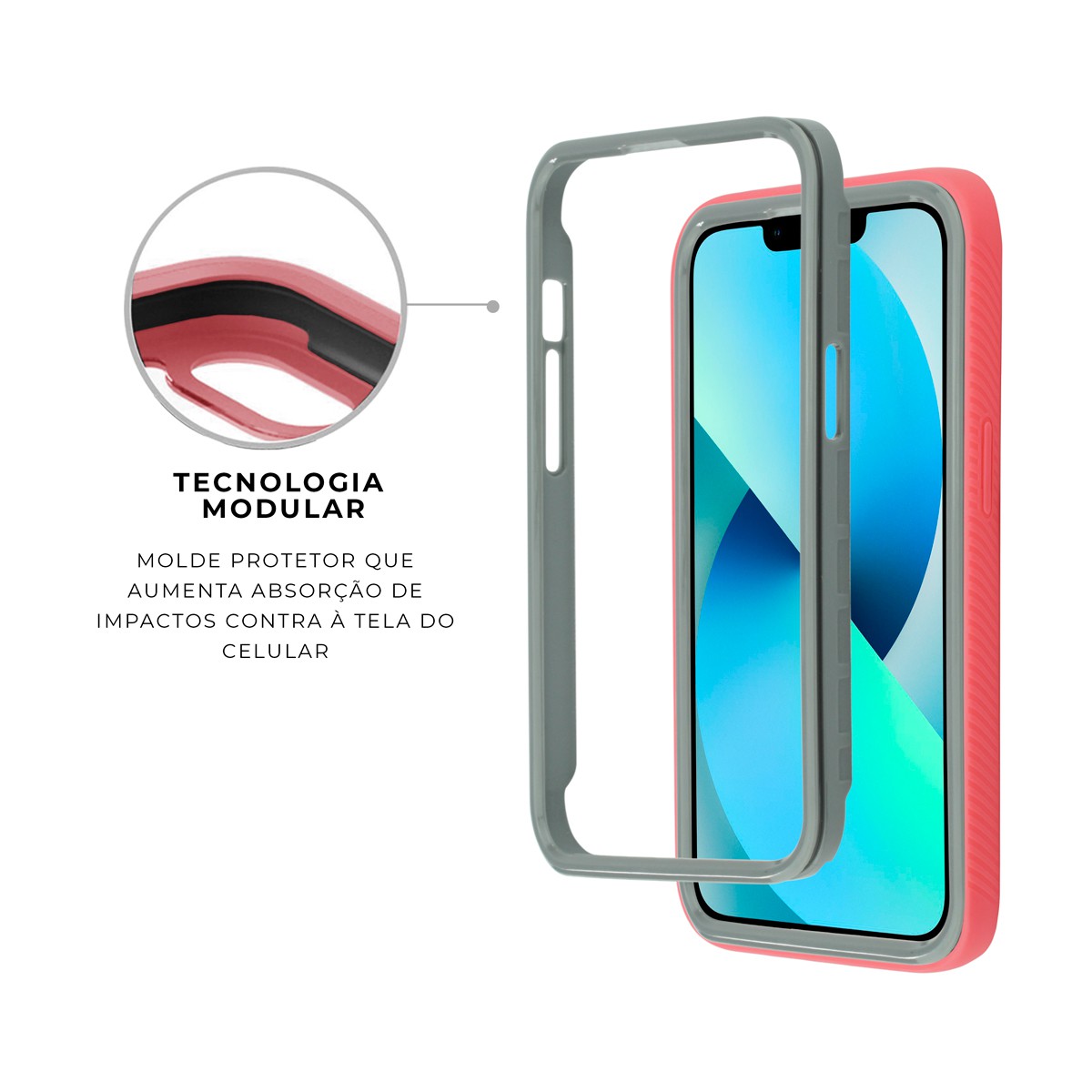 Capa para iPhone 13 Pro - Stronger Rosa - Gshield