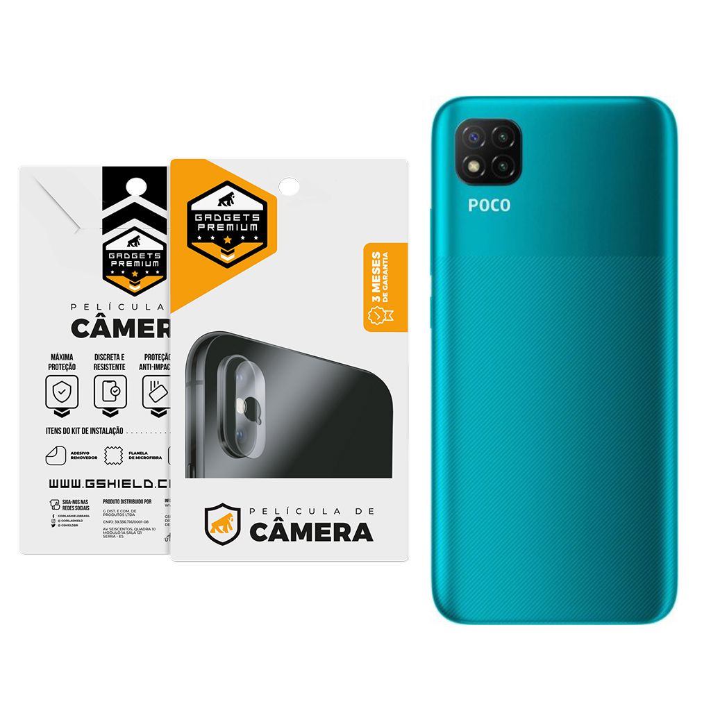Película para Lente de Câmera Xiaomi Poco C3 - Gshield