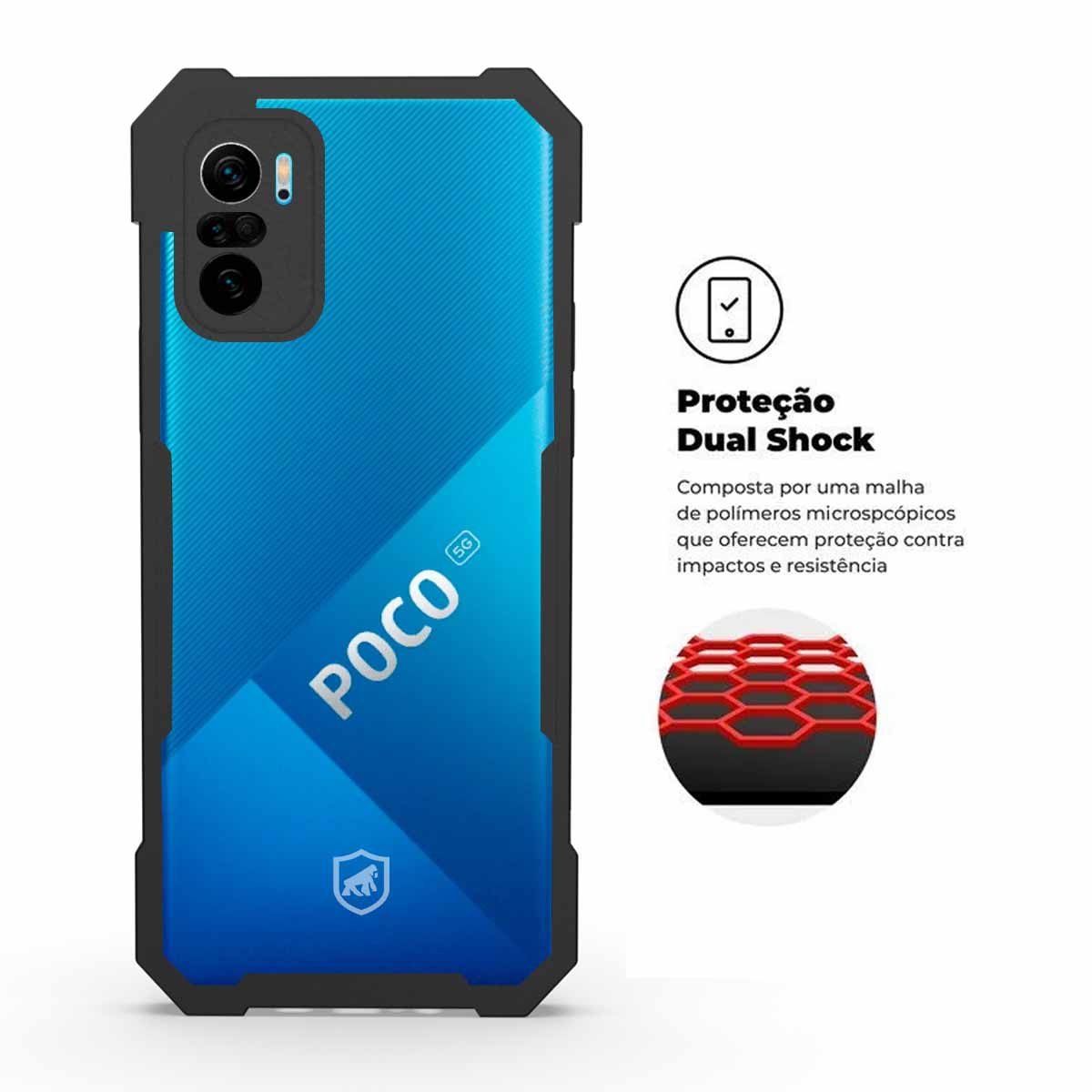 Capa para Xiaomi Poco F3 - Dual Shock X - Gshield