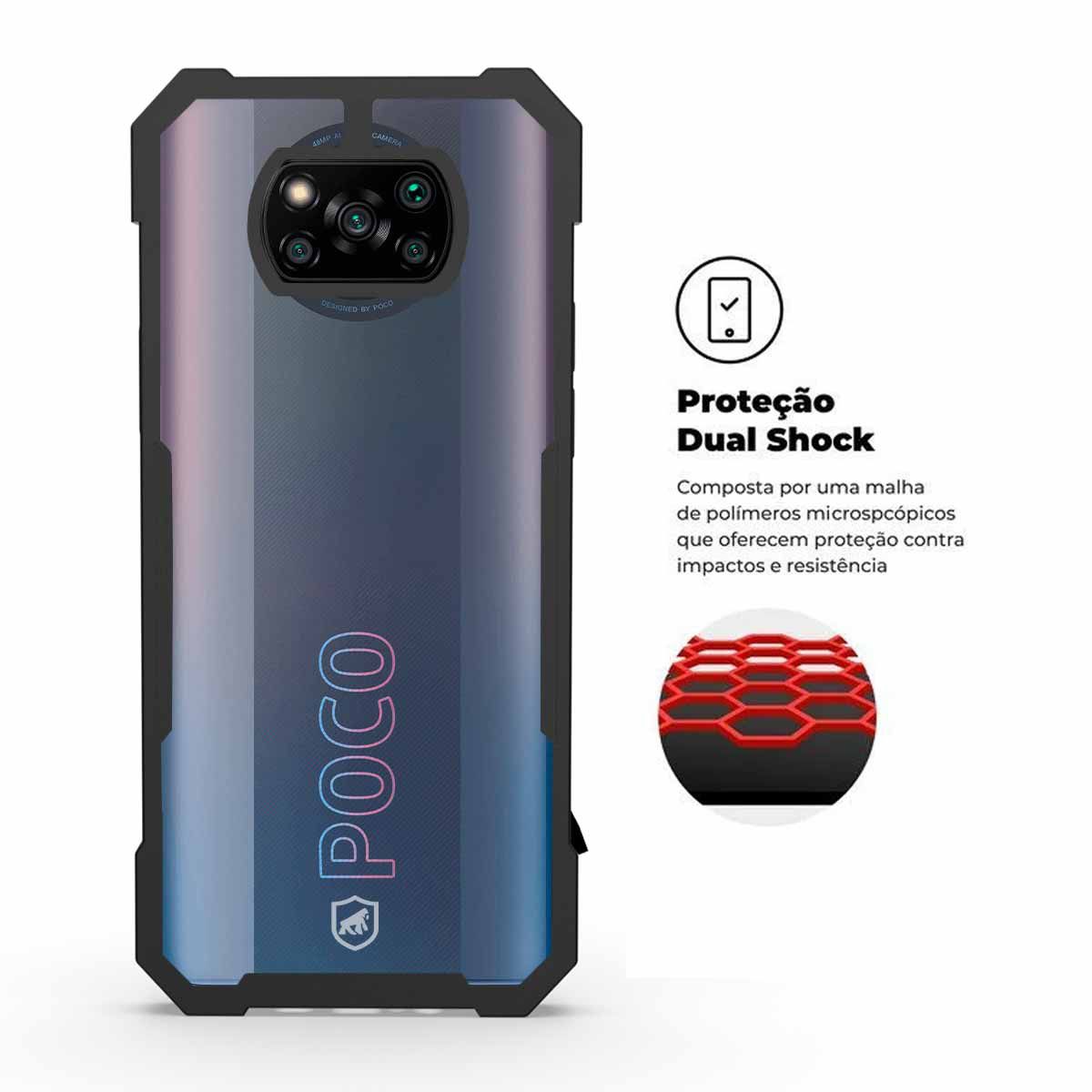 Capa para Xiaomi Poco X3 / X3 Pro / X3 NFC - Dual Shock X - Gshield