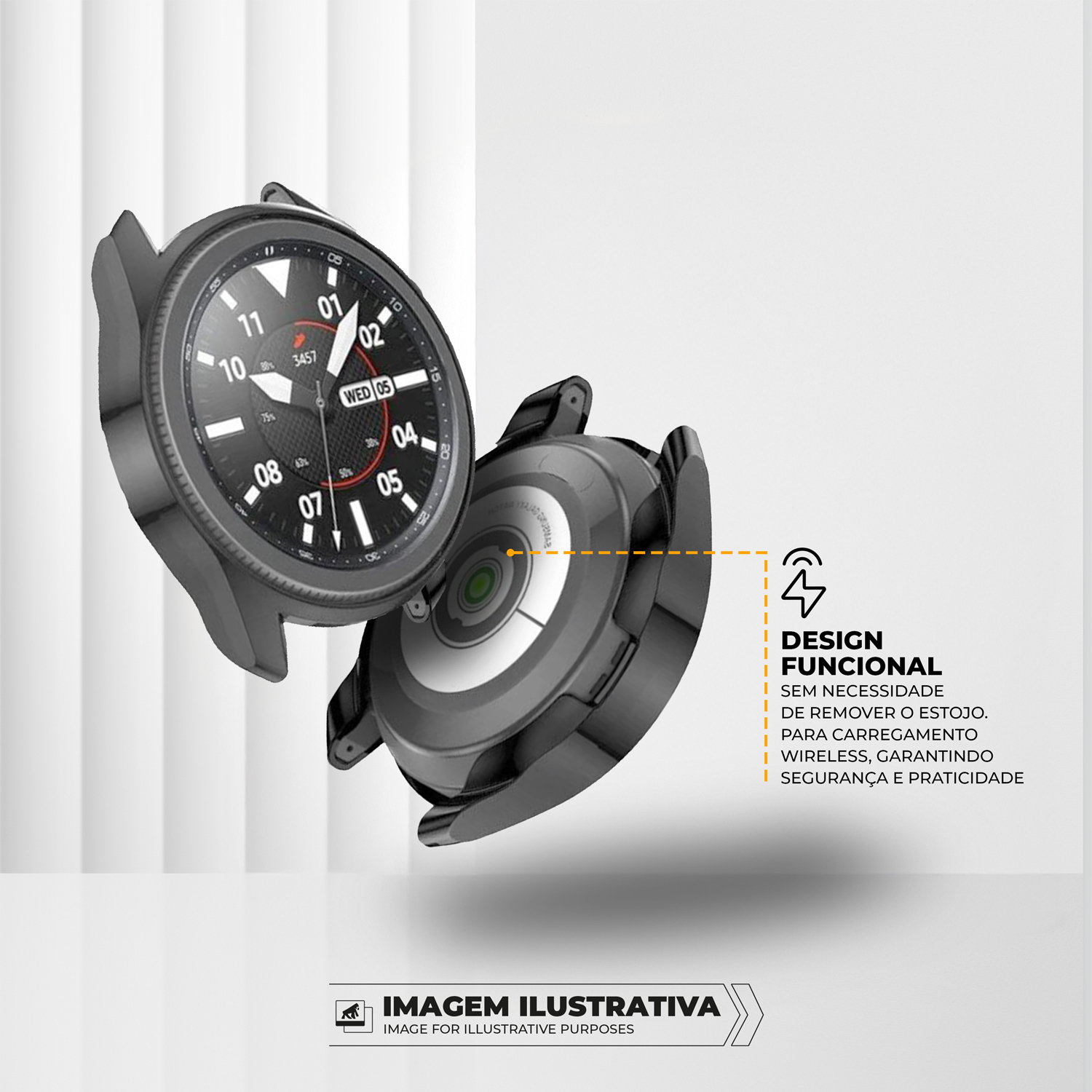 Case para Samsung Watch 4 40MM - Case Bumper Armor - Gshield