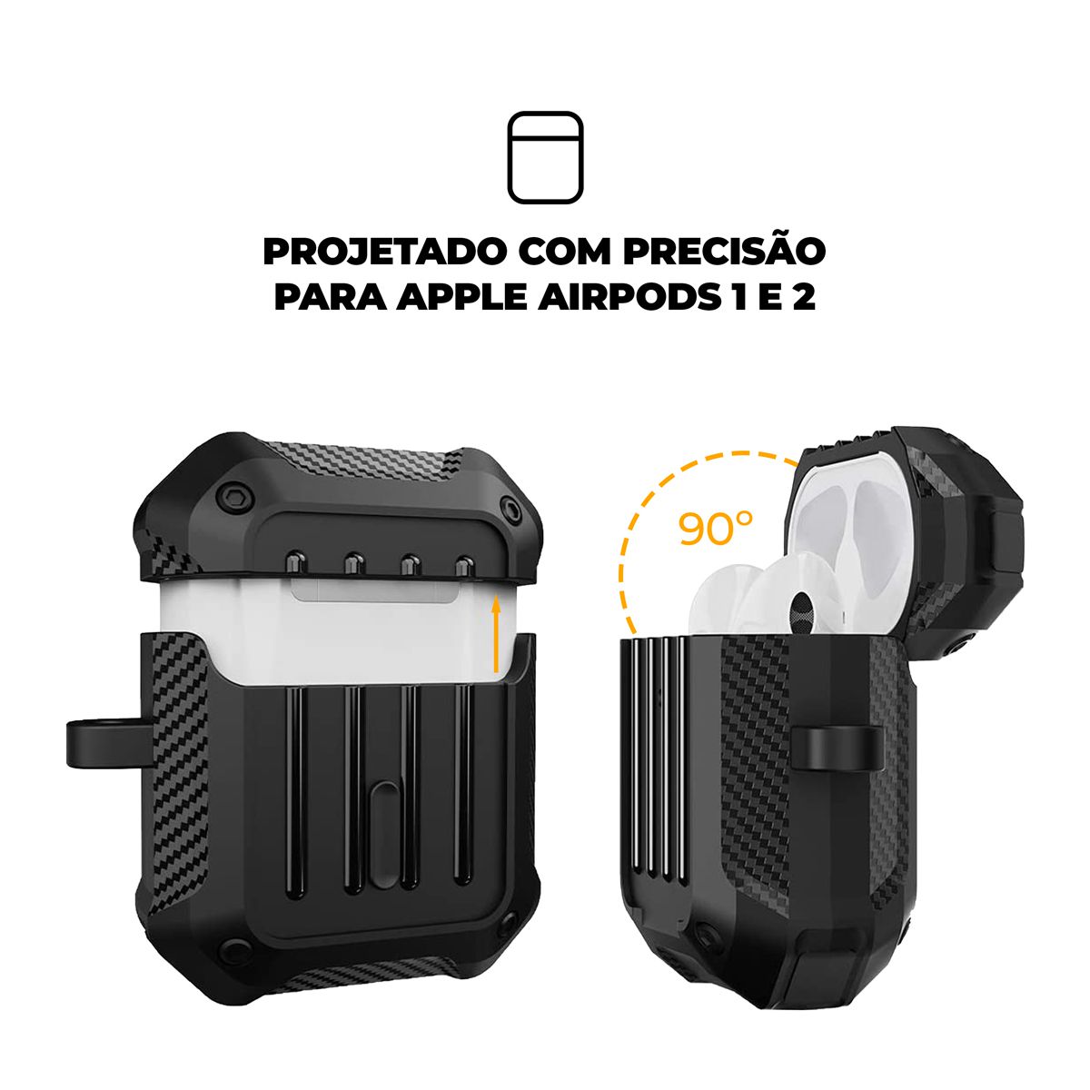 Capa para Airpods 1/2 - Fiber - Gshield - foto 3