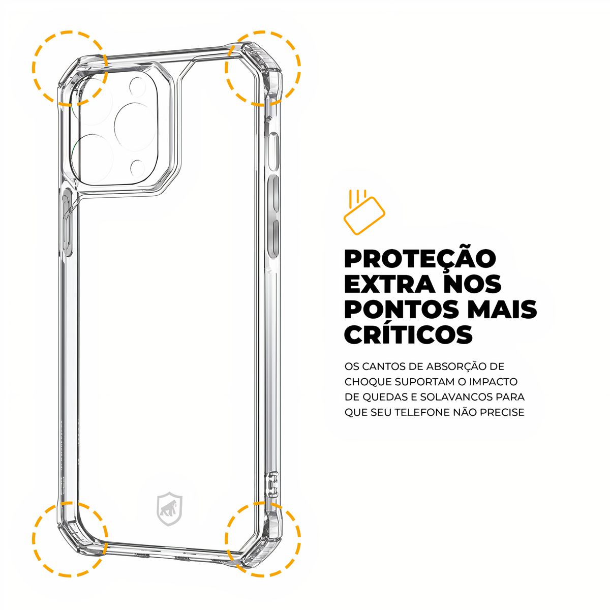 Capa para iPhone 13 Pro Max - Clear Proof - Gshield