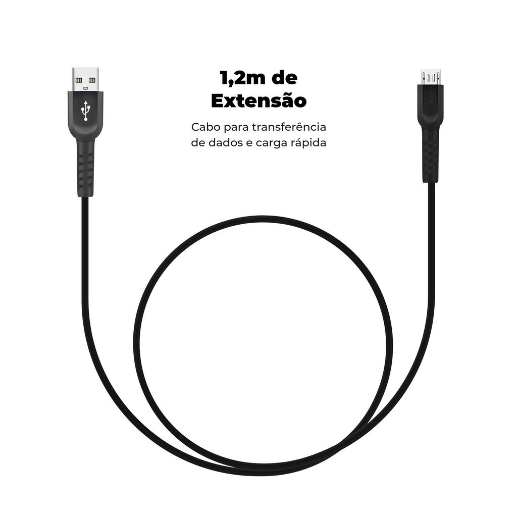 Kit Carregador Turbo Triplo e Cabo Dual Shock Micro USB V8 - Gshield - foto 5