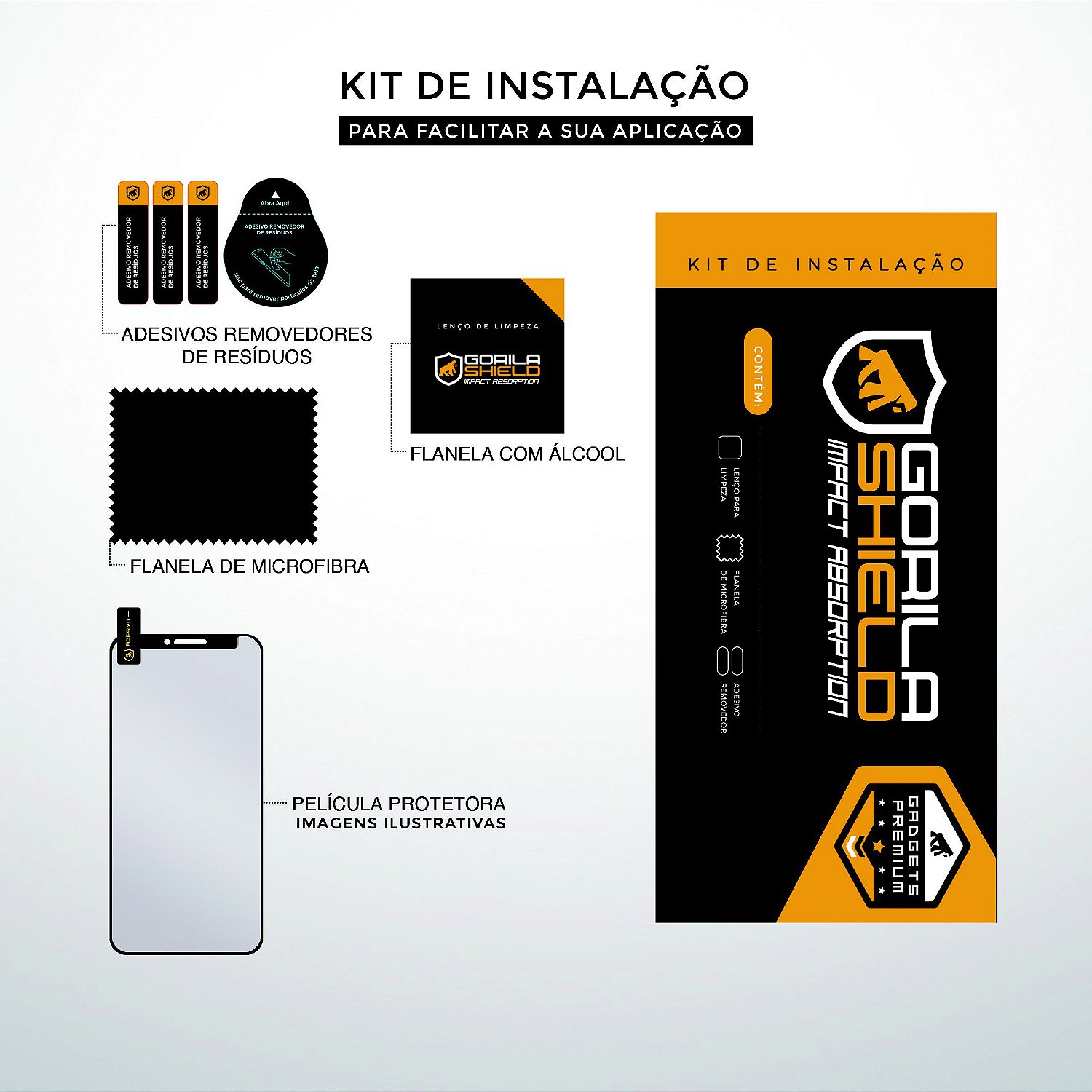 Película para iPhone 7 / 8 / SE 2 / SE 3 - Coverage 5D Pro Preta - Gshield