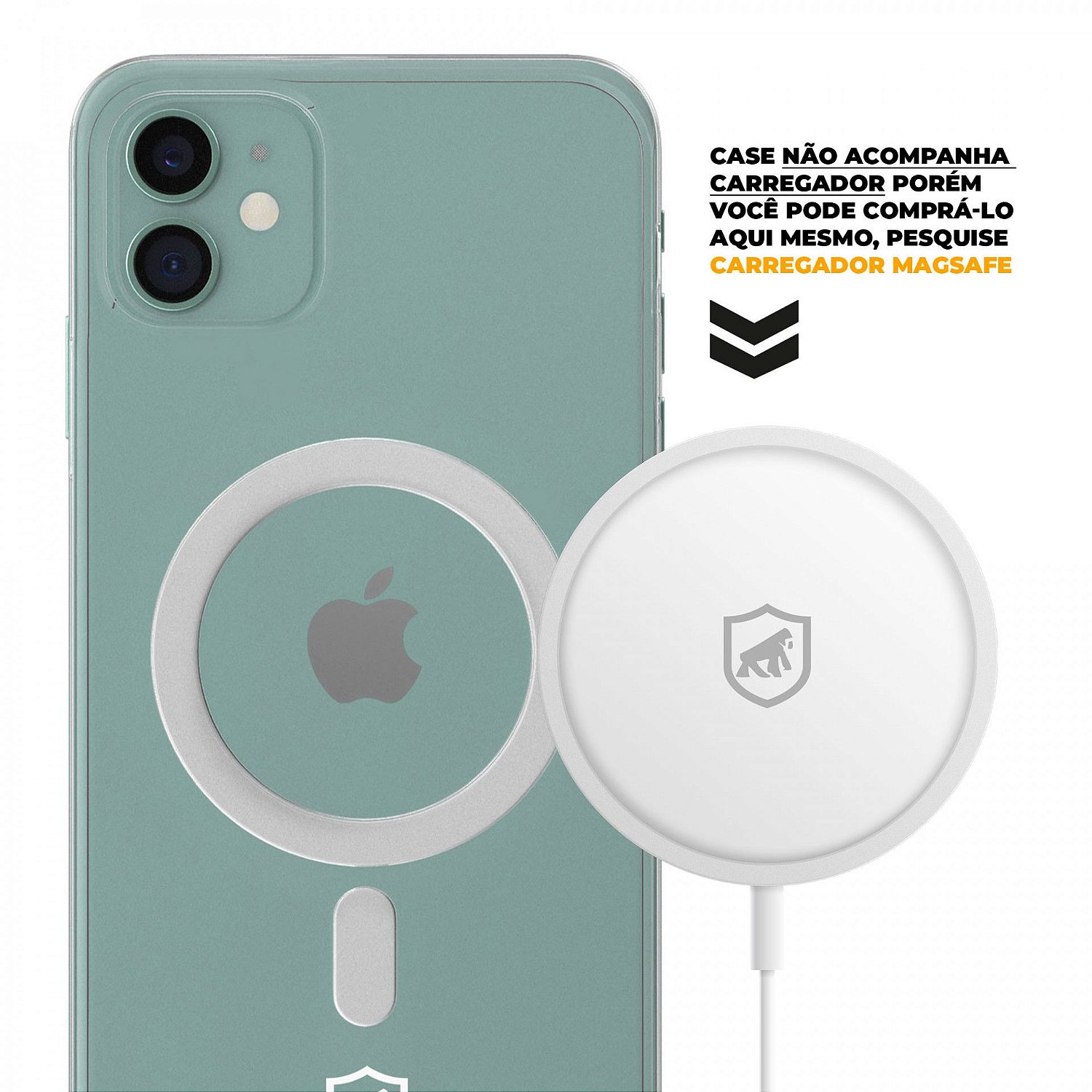 Capa MagSafe para iPhone 11 - Transparente - Gshield