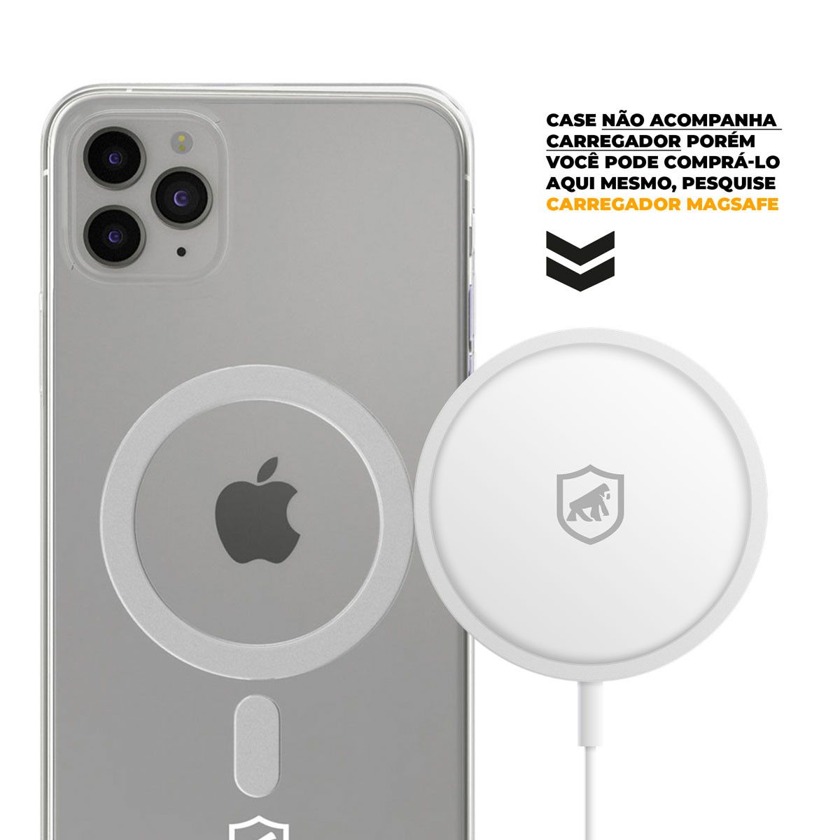 Capa MagSafe para iPhone 11 Pro Max - Transparente - Gshield