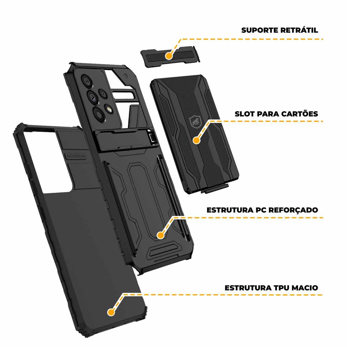 Capa para Samsung Galaxy A73 5G - Snap Guardian - Gshield