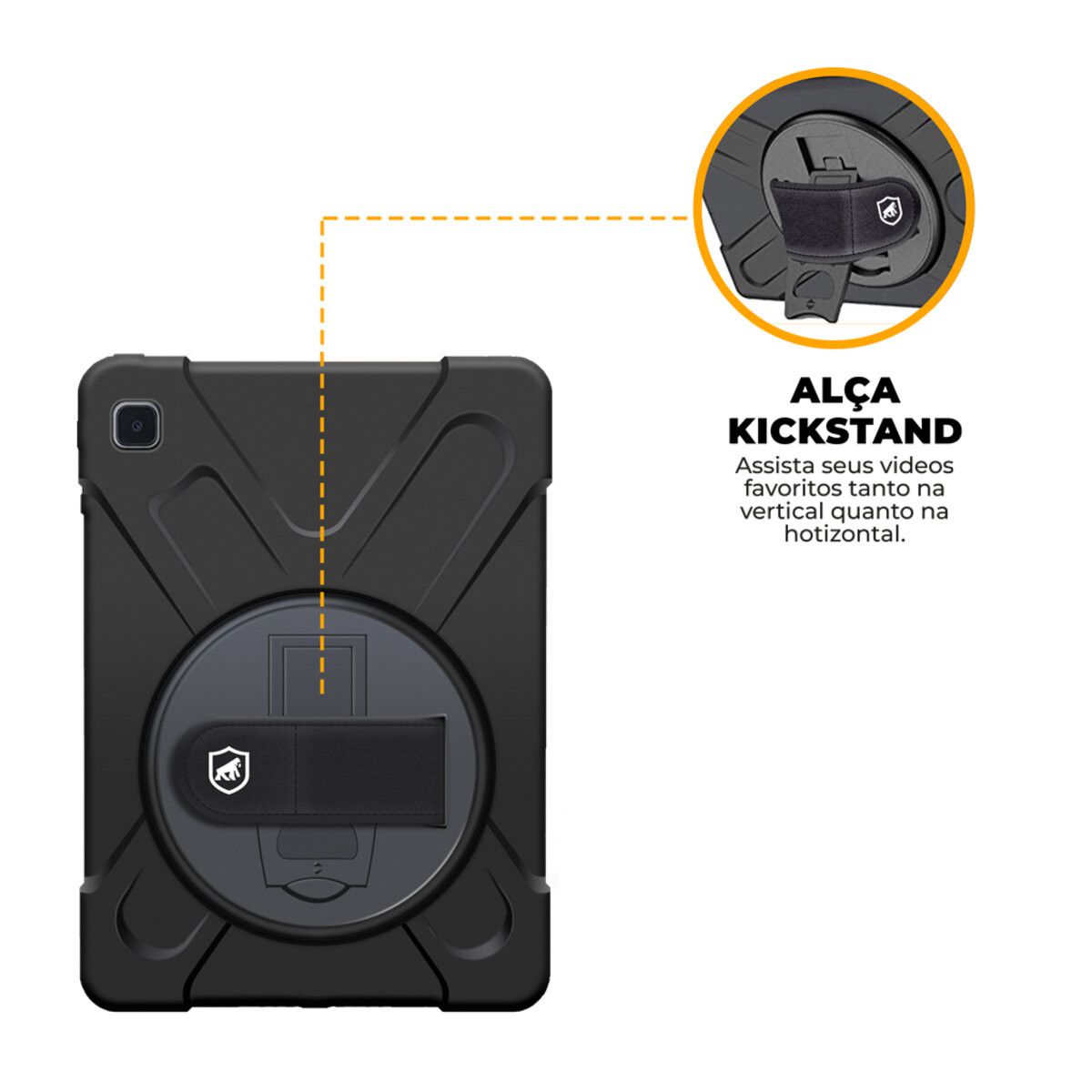 Capa para Samsung Galaxy Tab A7 Lite - Phantom - Gshield