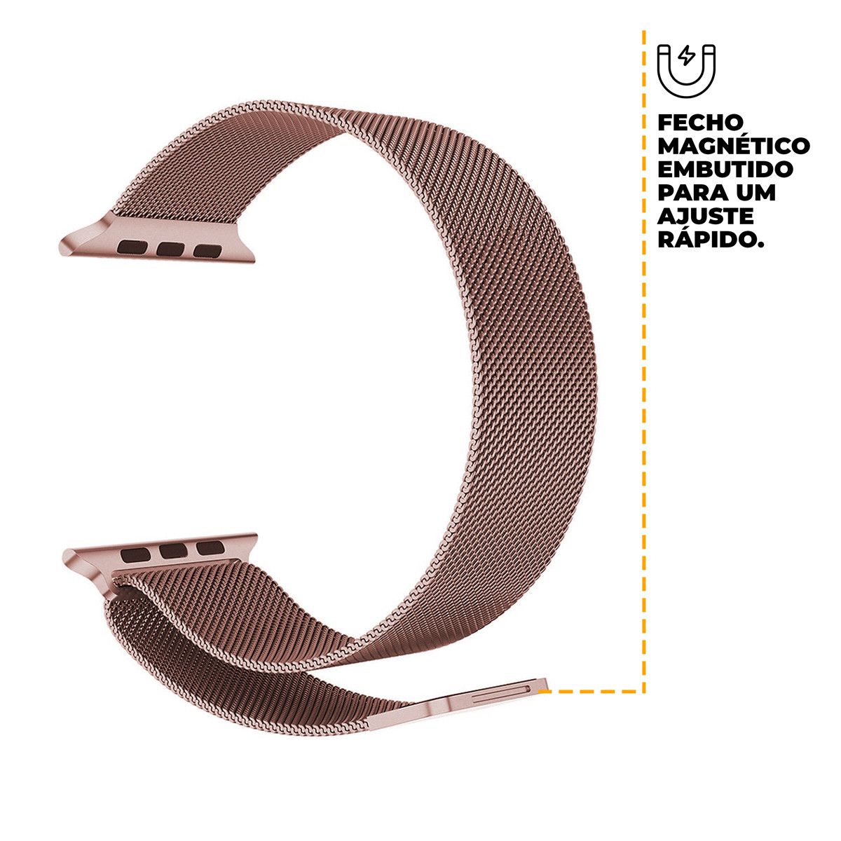 Pulseira de Milanese para Apple Watch 42 / 44 / 45MM Rosa - Gshield