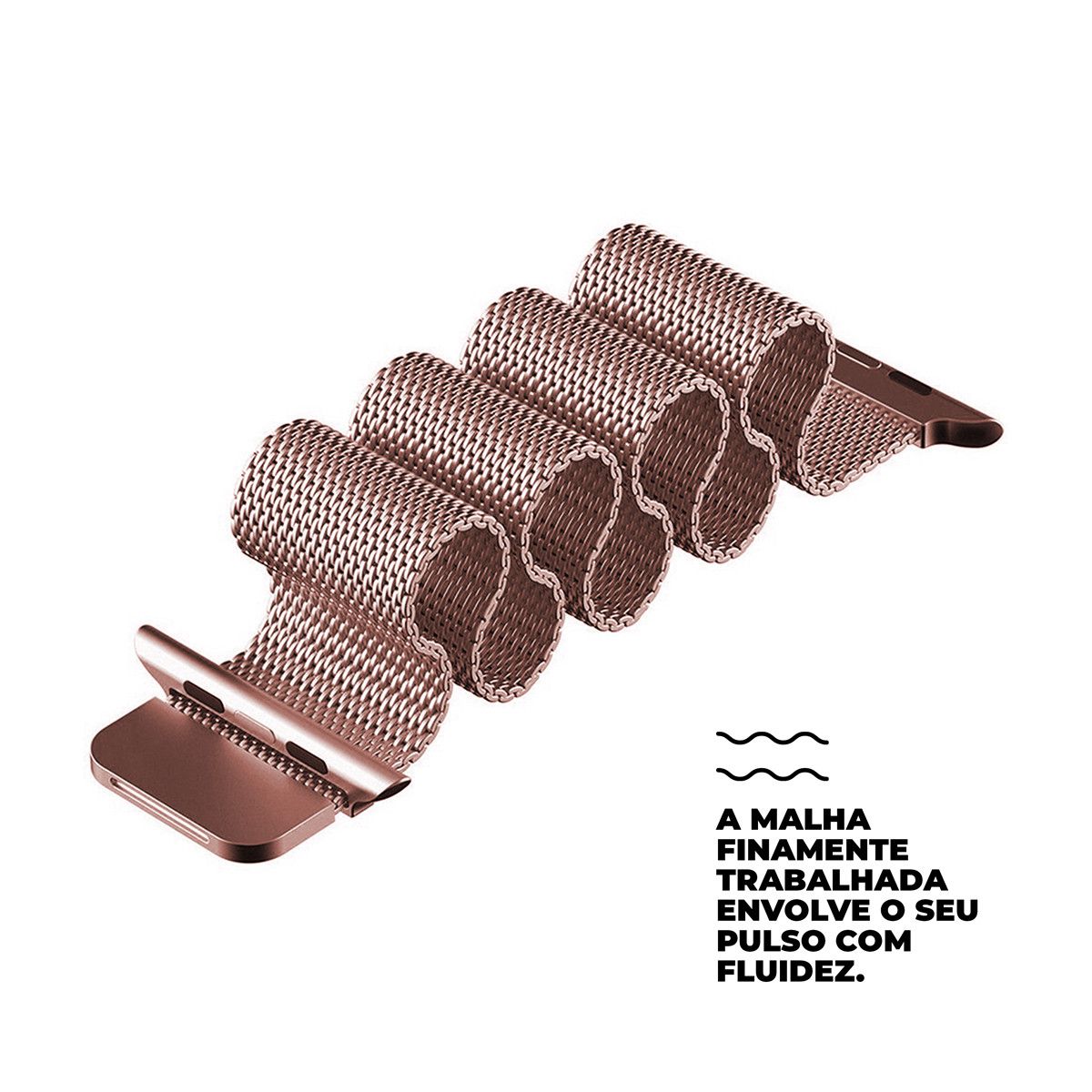 Pulseira de Milanese para Apple Watch 42 / 44 / 45MM Rosa - Gshield
