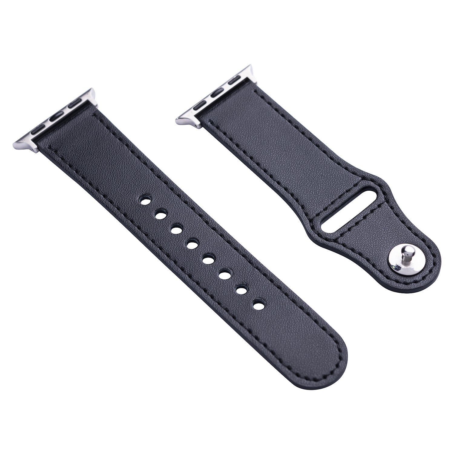 Pulseira de Couro para Apple Watch 38 / 40 / 41MM - Preta - Gshield