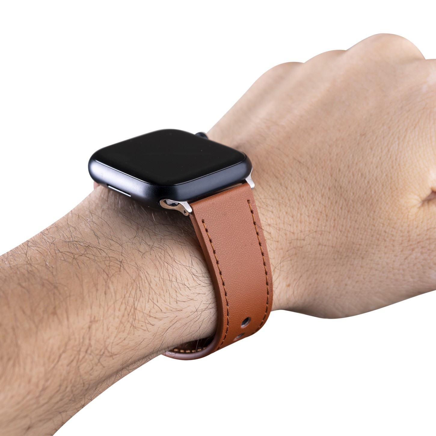 Pulseira de Couro para Apple Watch 42 / 44 / 45MM - Marrom - Gshield - foto 5