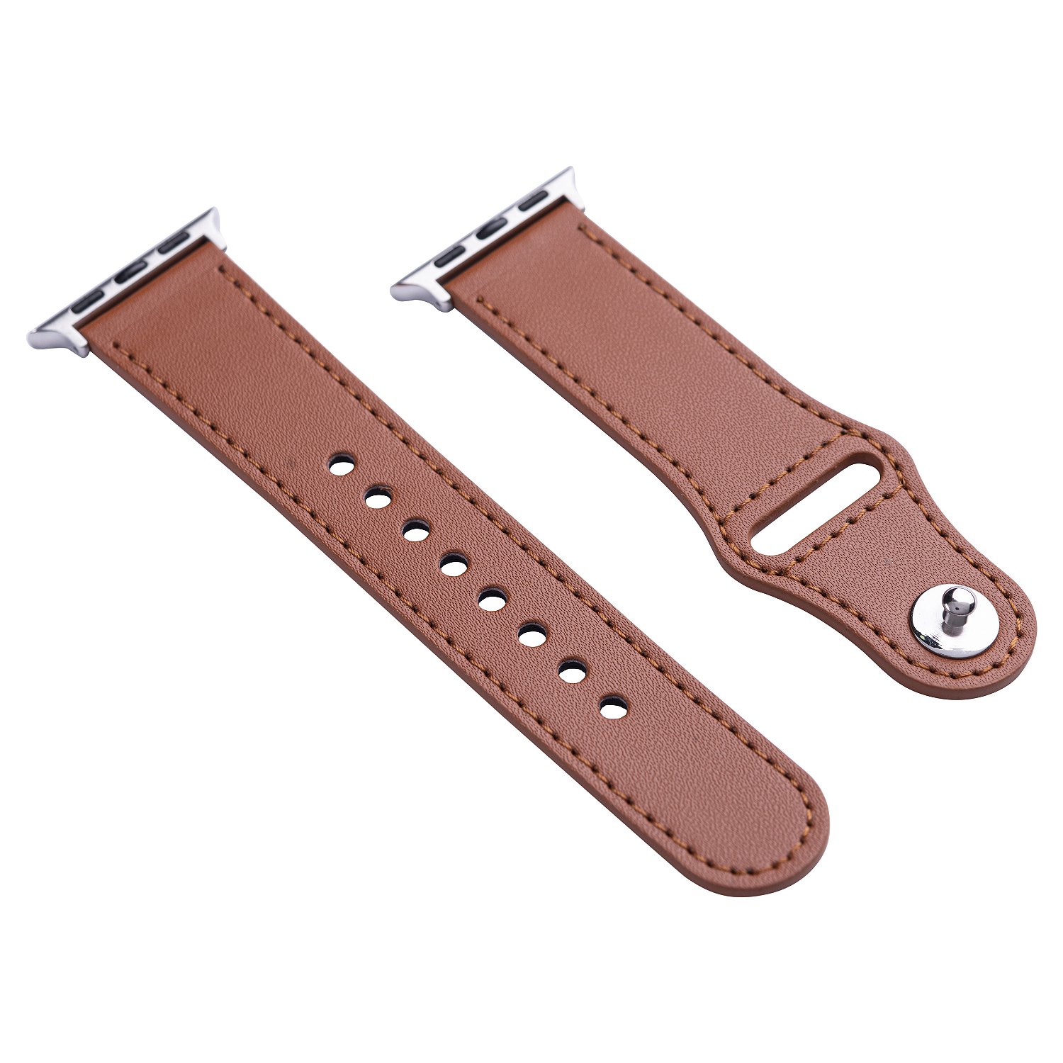 Pulseira de Couro para Apple Watch 42 / 44 / 45MM - Marrom - Gshield - foto 8