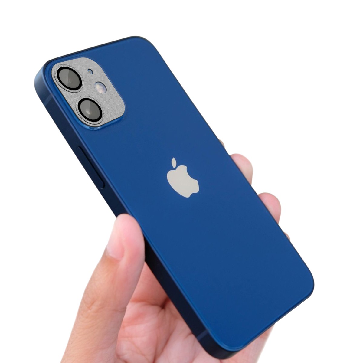 Protetor de Lente de Câmera de Alumínio para iPhone 12 - Prata - Gshield