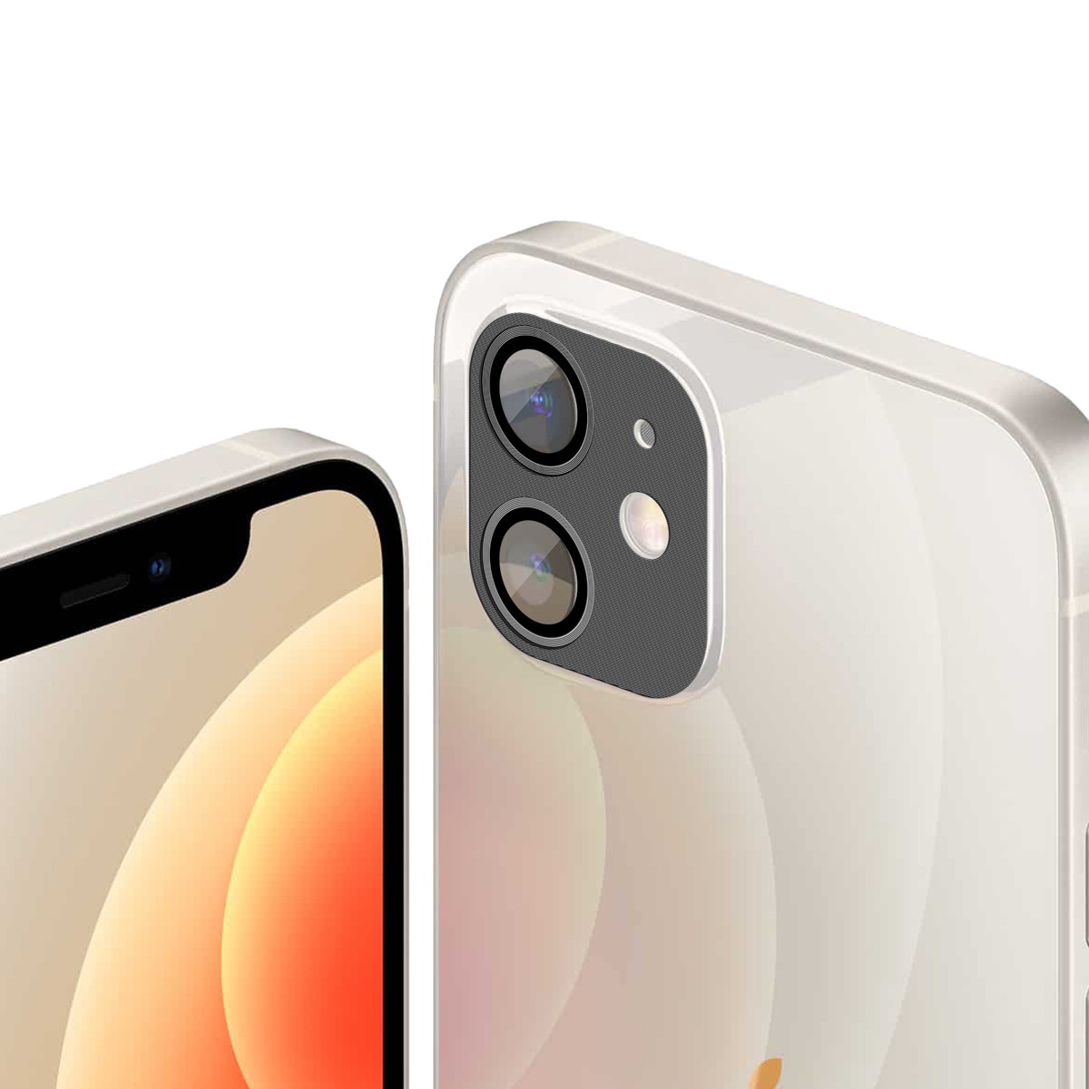 Protetor de Lente de Câmera de Alumínio para iPhone 12 - Preta - Gshield