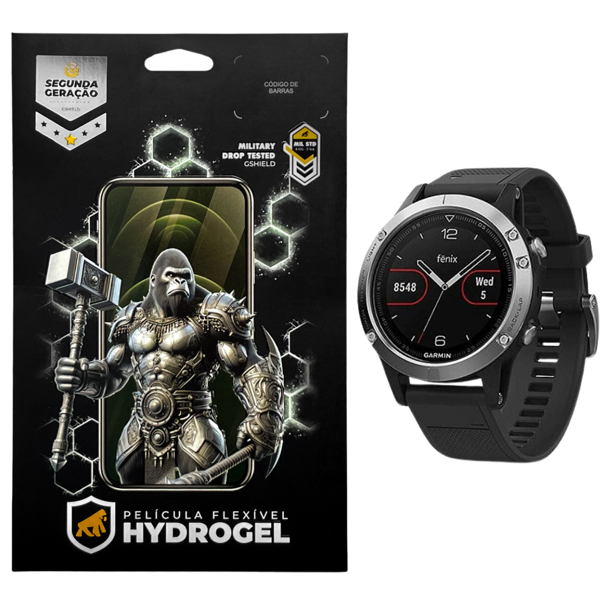 Película para Garmin Fenix 5 47MM - Hydrogel HD 6 Unidades - Gshield