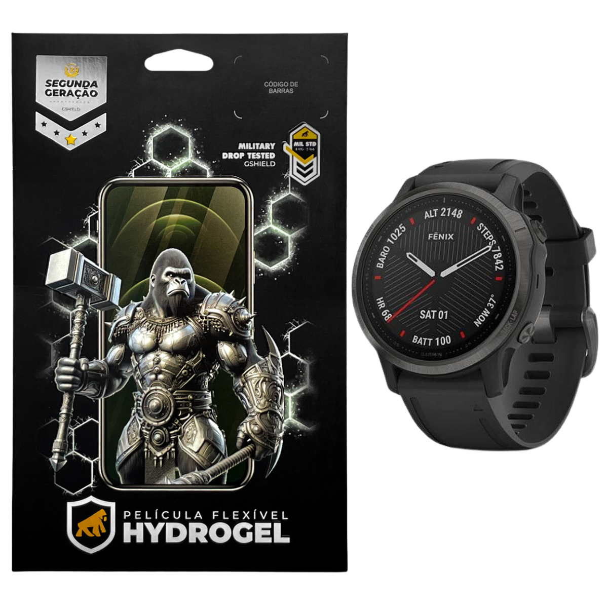 Película para Garmin Fenix 6s - Hydrogel HD 6 Unidades - Gshield