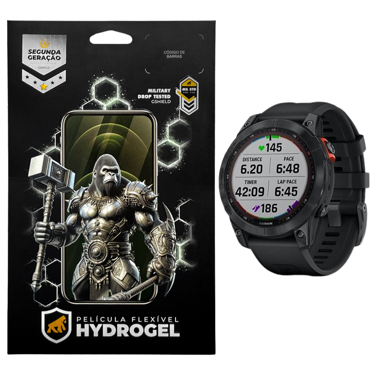Película para Garmin Fenix 7 - Hydrogel HD 6 Unidades - Gshield