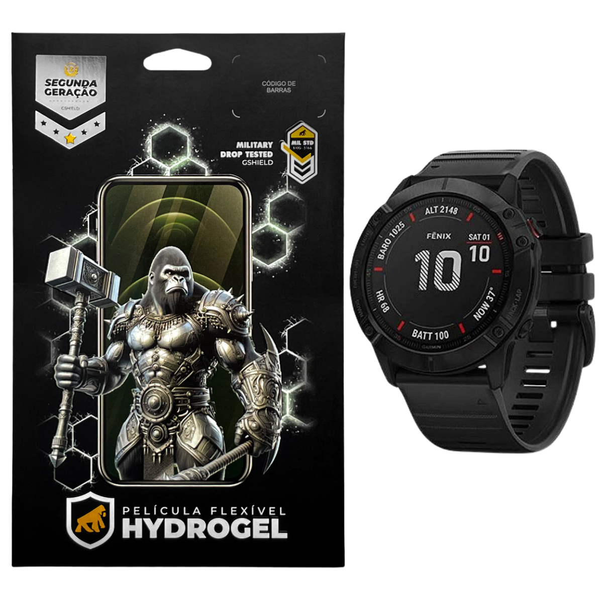 Película para Garmin Fenix 6s Pro - Hydrogel HD 6 Unidades - Gshield