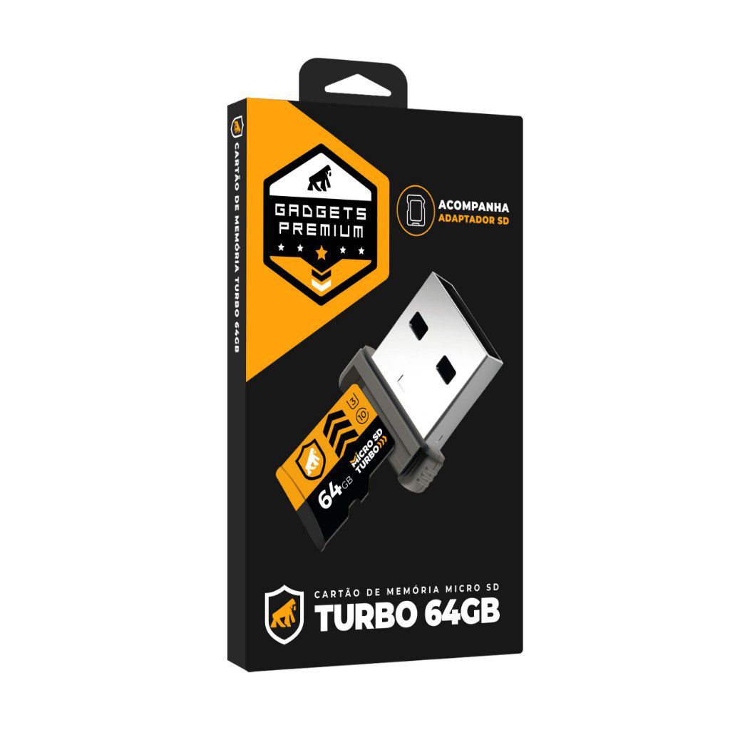 Cartão de memória 64GB para GoPro + Adaptadores - Gshield