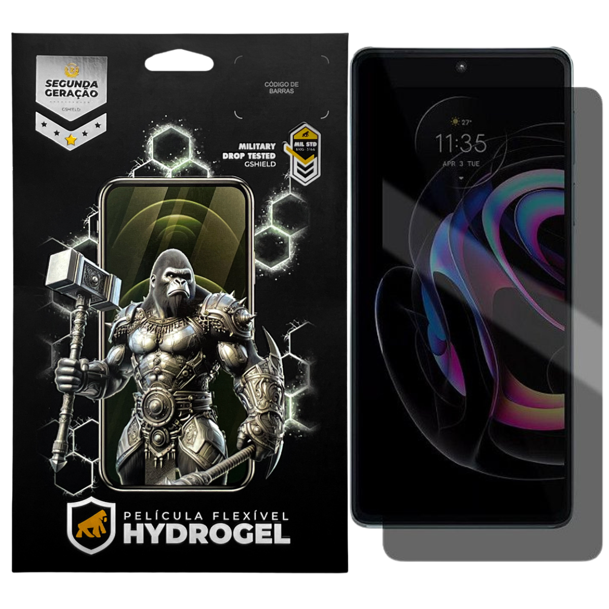 Película para Motorola Moto Edge 20 Pro - Privacidade Hydrogel - Gshield