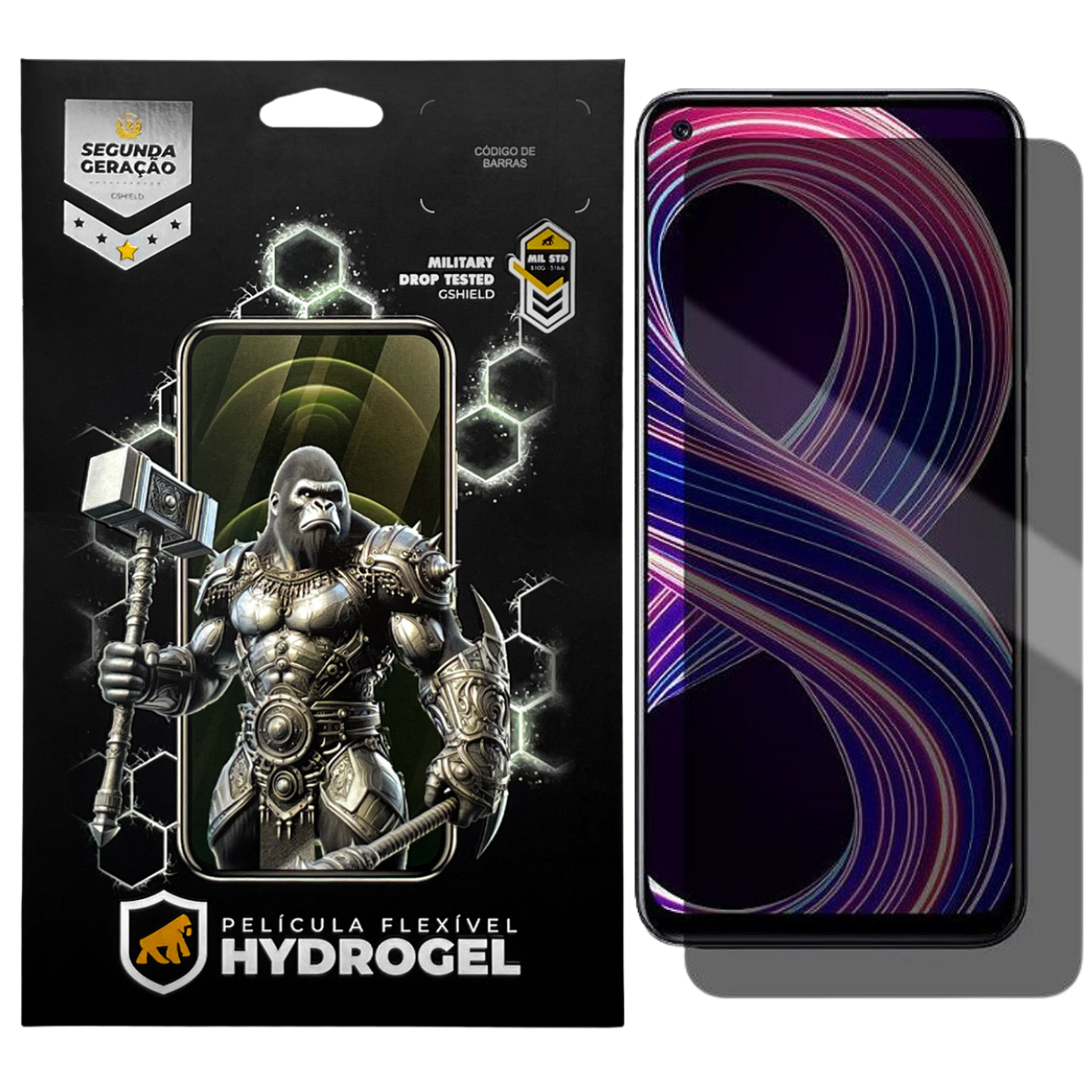 Película para Realme 8 5G - Privacidade Hydrogel - Gshield
