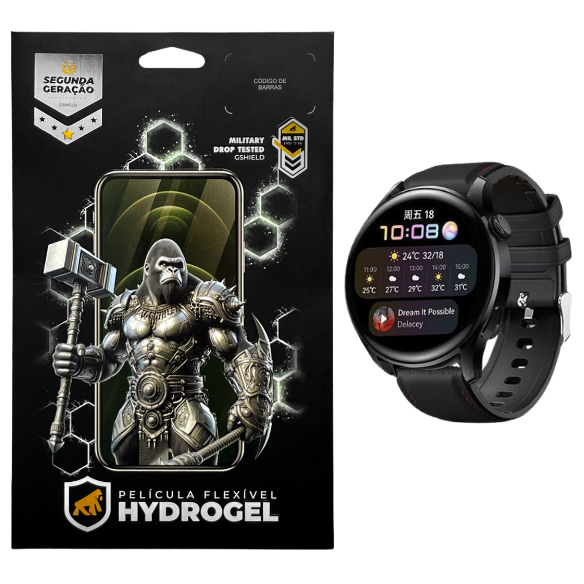 Película para Amazfit Stratos 2S - Hydrogel HD 6 Unidades - Gshield