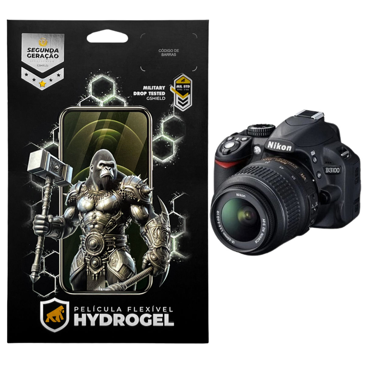 Película para Nikon D3100 - Hydrogel HD - Gshield