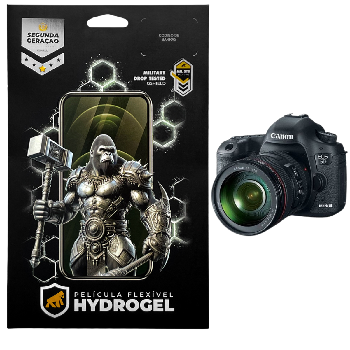 Película para Canon EOS 5D Mark III - Hydrogel HD - Gshield