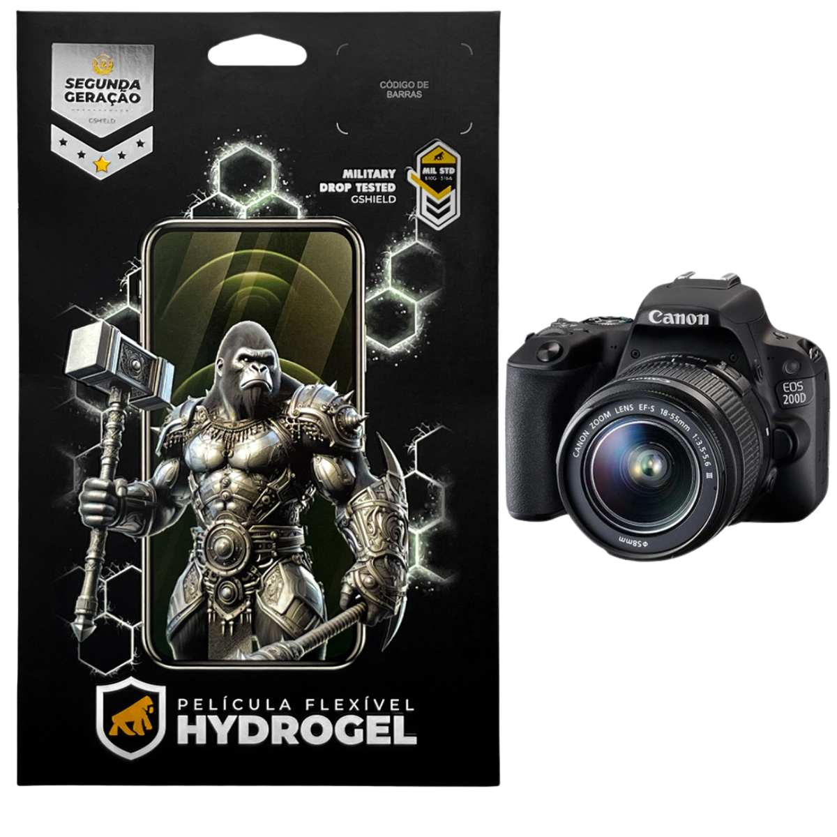 Película para Canon EOS 200D - Hydrogel HD - Gshield