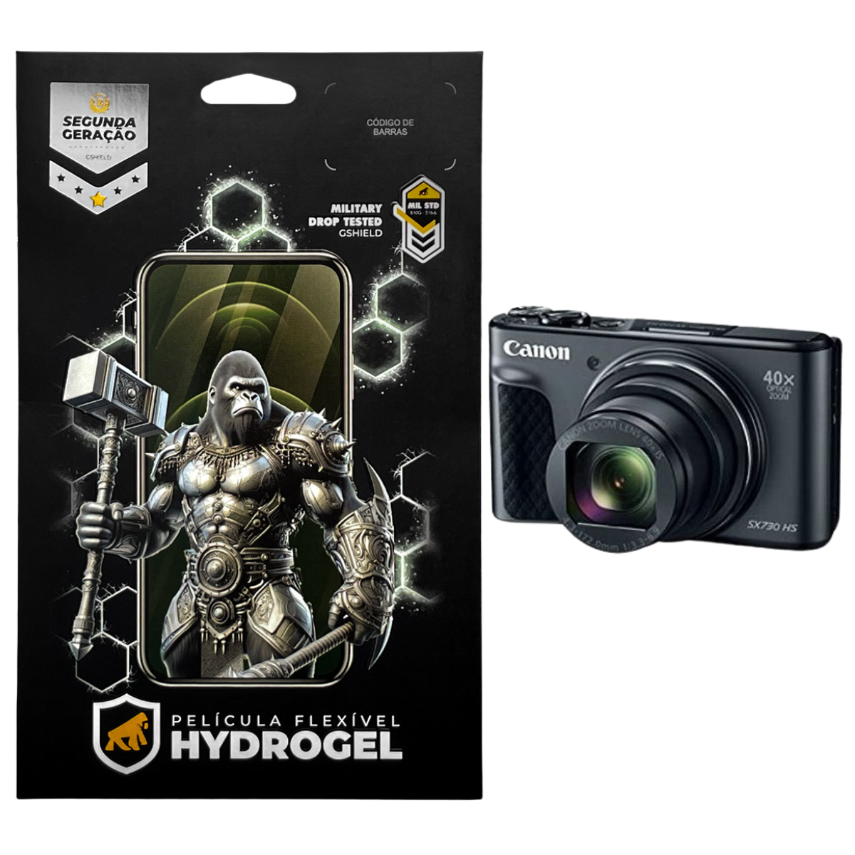 Película para Canon SX 730 HS - Hydrogel HD - Gshield