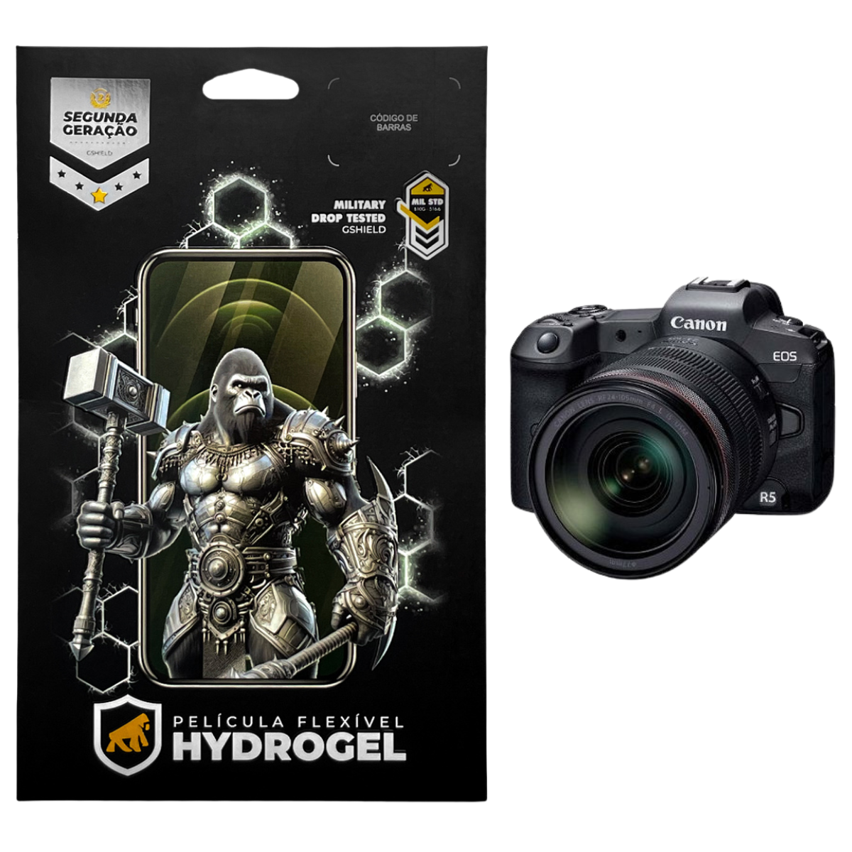 Película para Canon EOS R5 - Hydrogel HD - Gshield