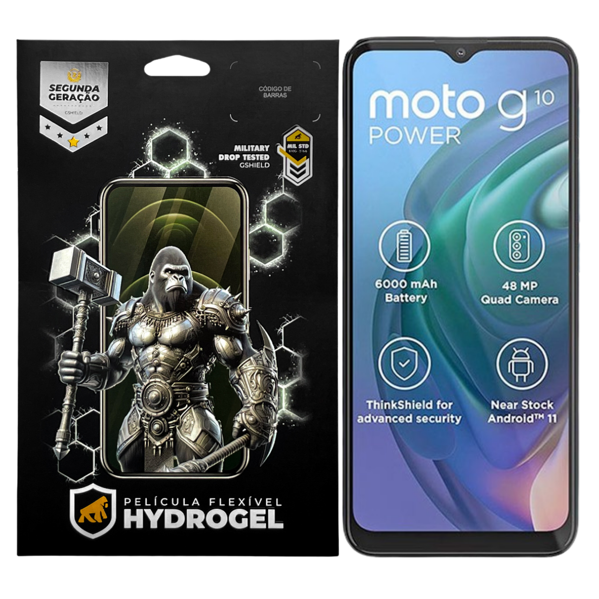Película para Motorola Moto G10 Power - Hydrogel Fosca - Gshield