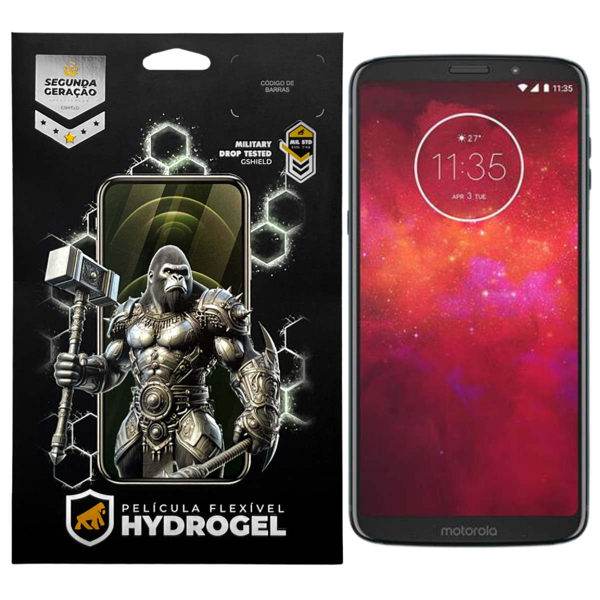 Película para Motorola Moto Z3 Play - Hydrogel Fosca - Gshield