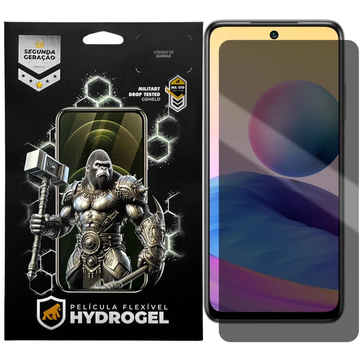 Película para Xiaomi Redmi Note 10 4G - Privacidade Hydrogel - Gshield
