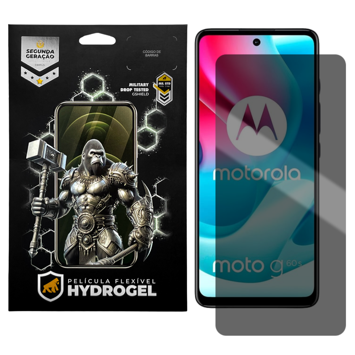 Película para Motorola Moto G60s - Privacidade Hydrogel - Gshield