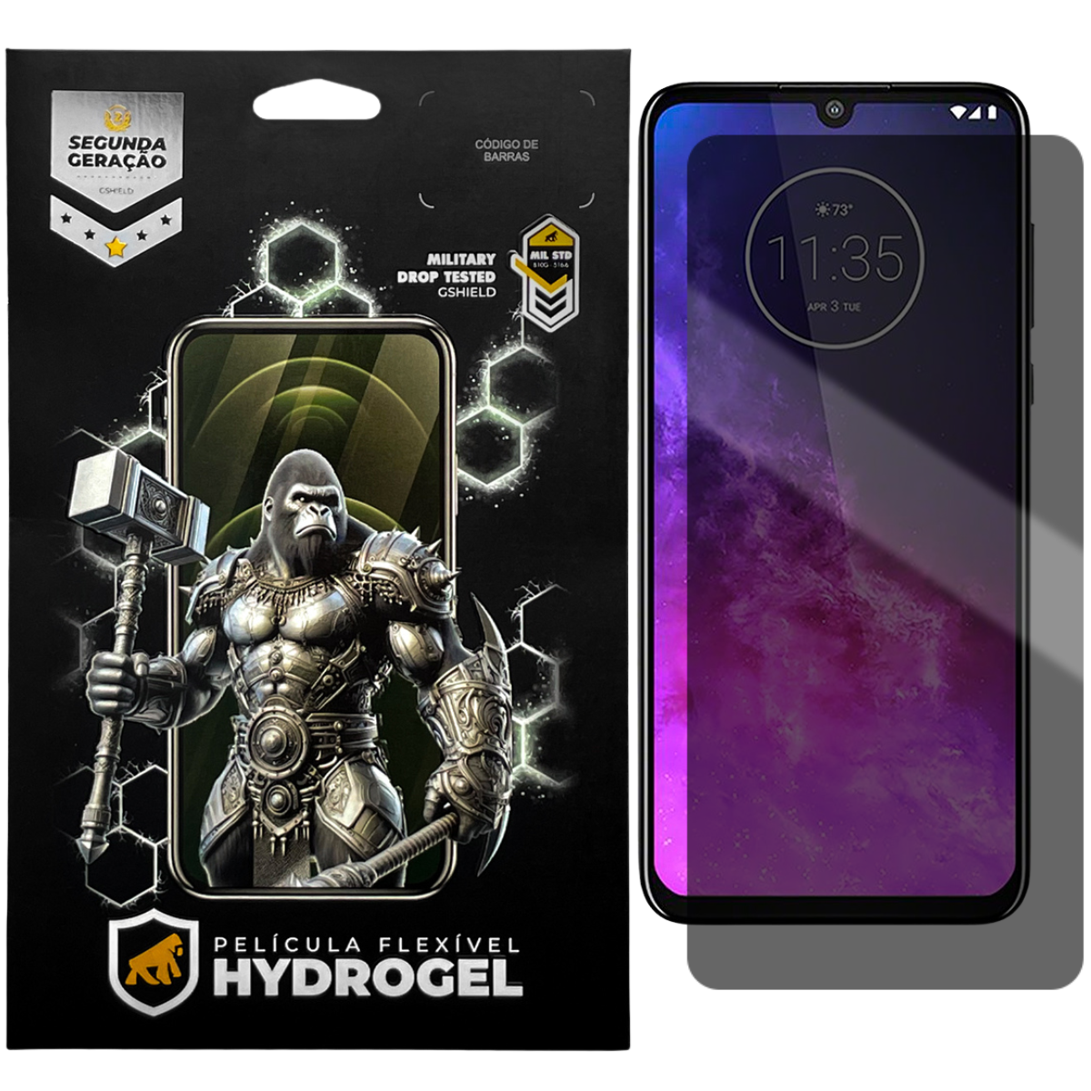 Película para Motorola Moto One Zoom - Privacidade Hydrogel - Gshield
