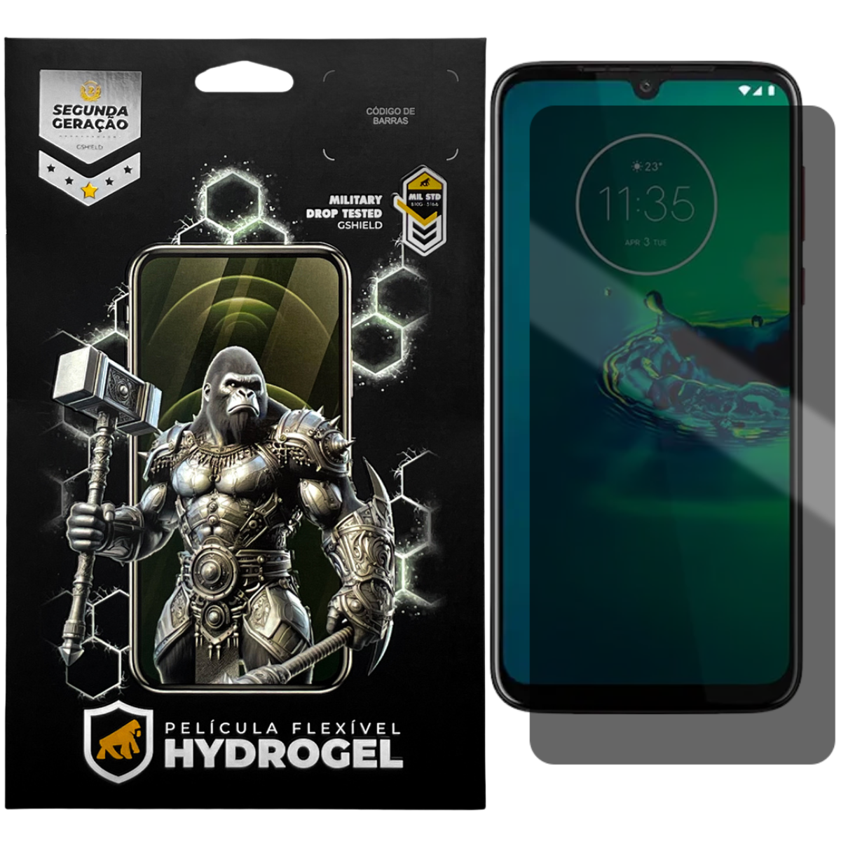 Película para Motorola Moto G8 Plus - Privacidade Hydrogel - Gshield