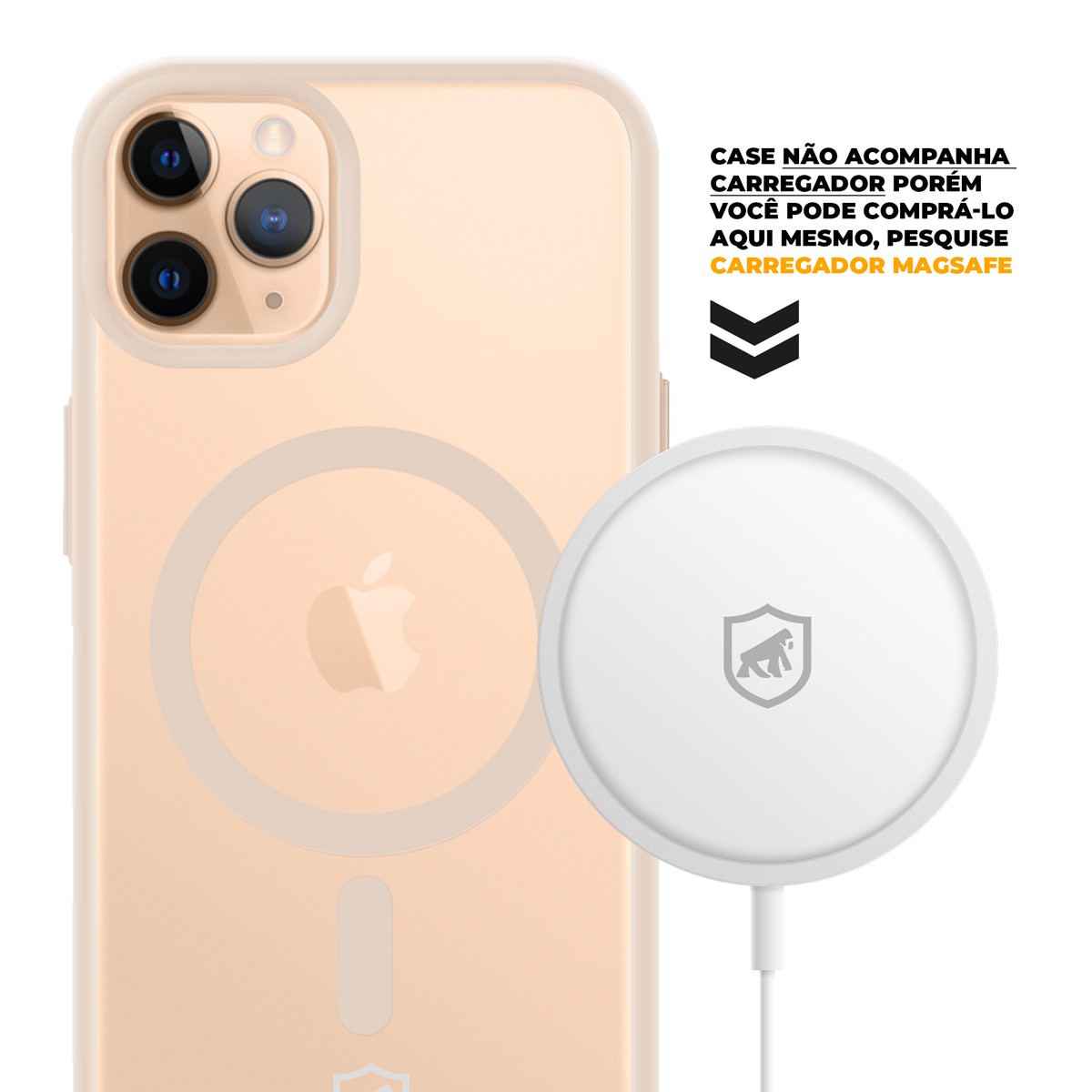 Capa MagSafe para iPhone 11 Pro Max - Rosa - Gshield