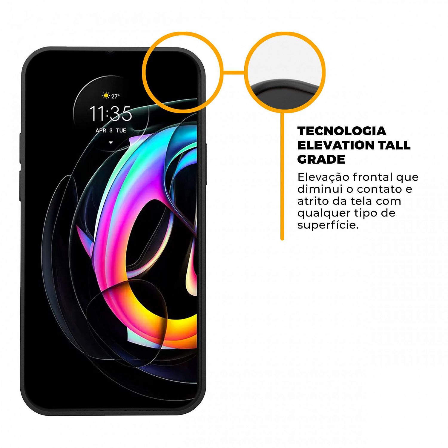 Capa para Motorola Moto Edge 20 Lite - Dinamic Cam Protection - Gshield