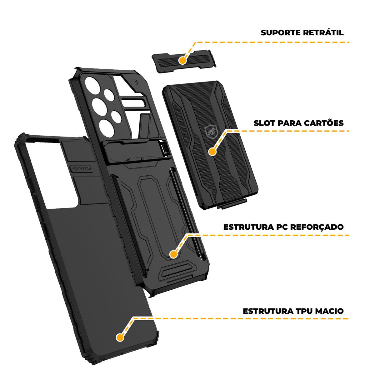 Capa para Samsung Galaxy A13 4G - Snap Guardian - Gshield