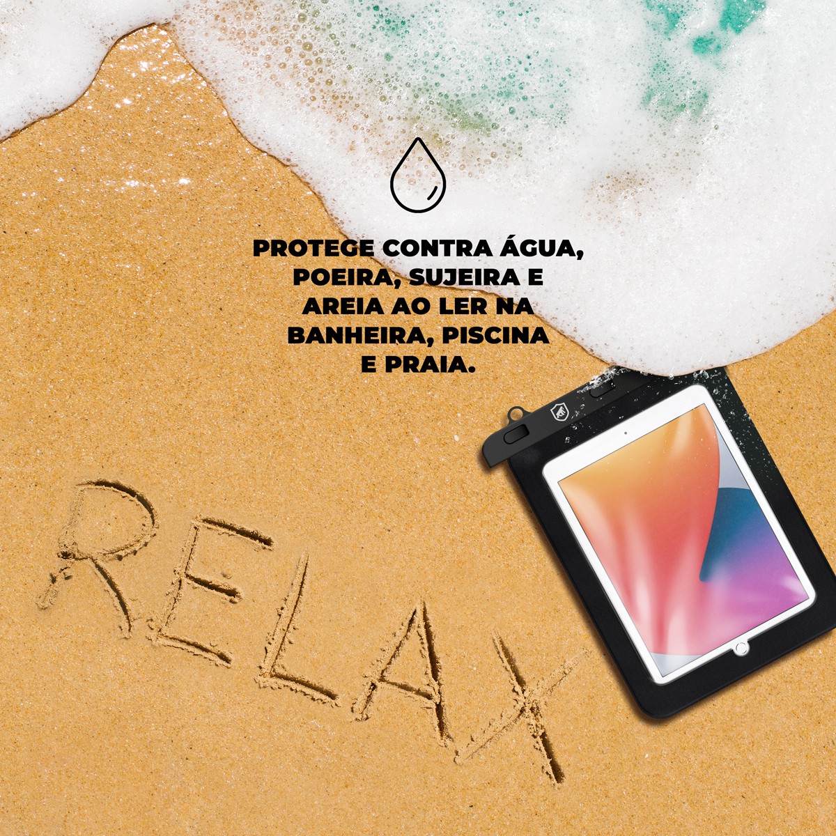 Capa à Prova d'água Universal para Tablet e iPad 20,5 x 26,5 - Gshield - foto 4