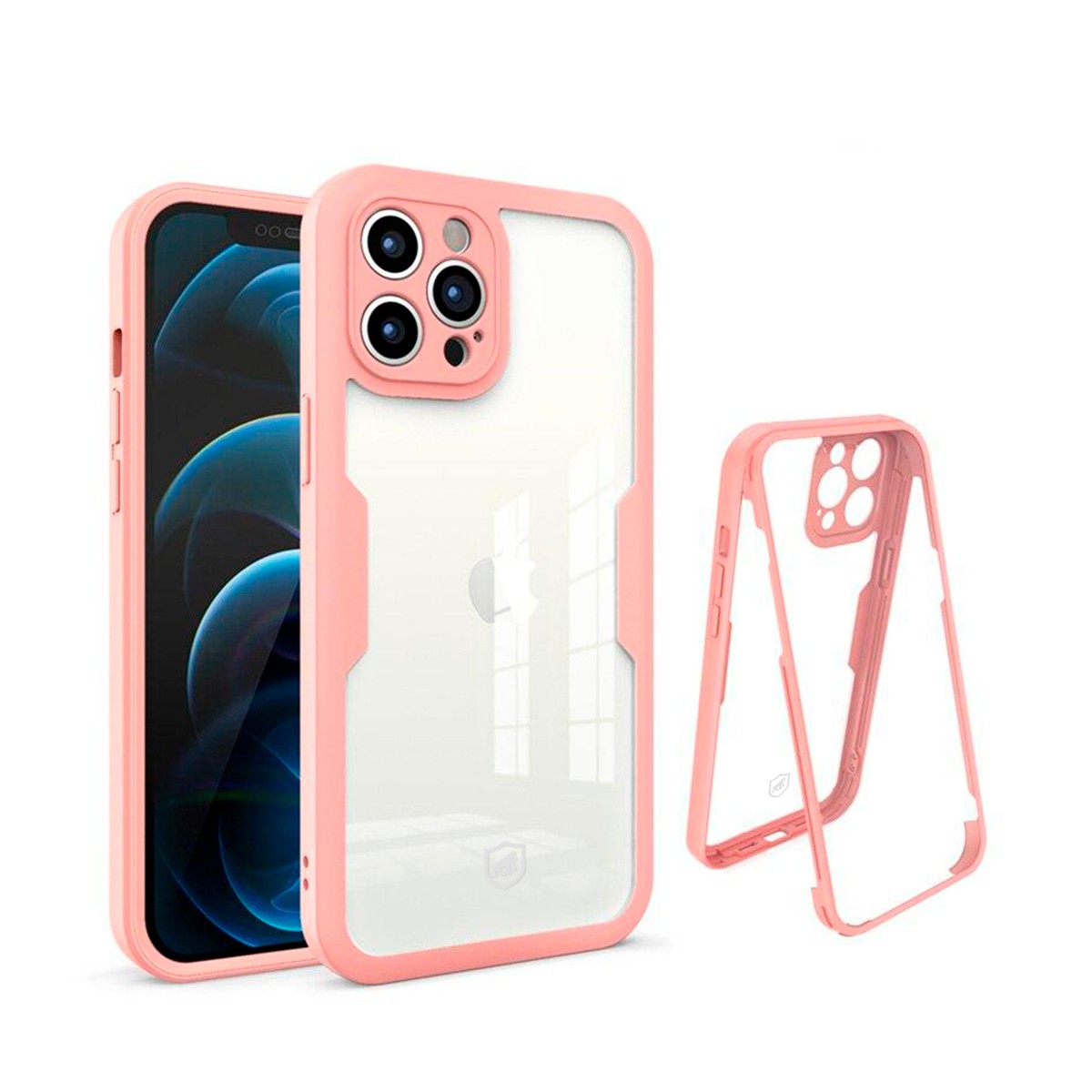 Capa 360 para iPhone 11 Pro Max - Rosa - Frente e Verso - Gshield