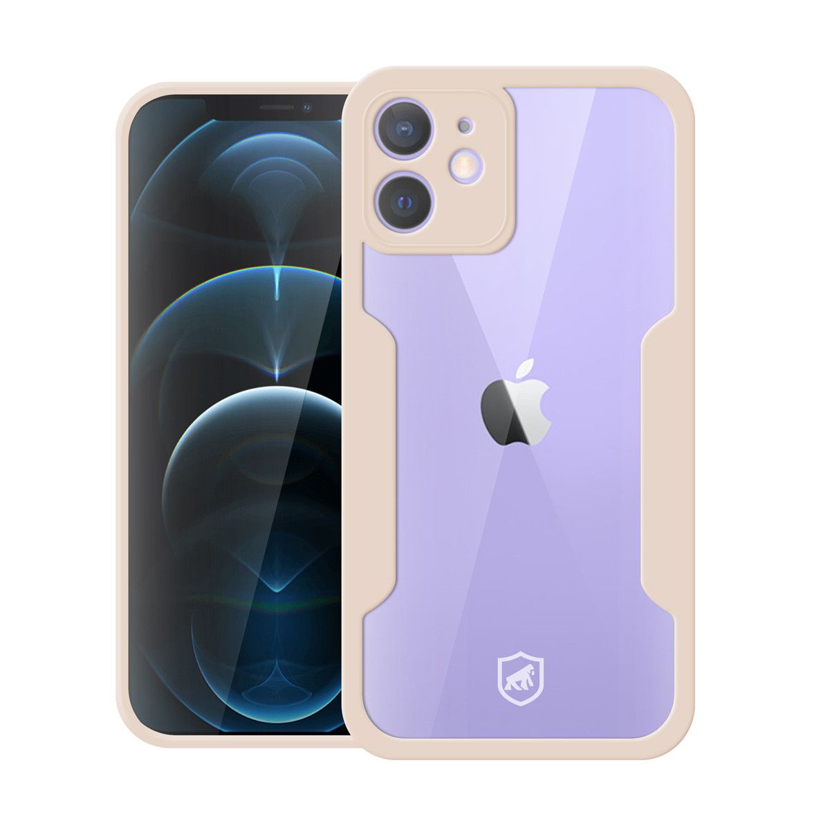 Capa 360 para iPhone 12 - Rosa - Frente e Verso - Gshield