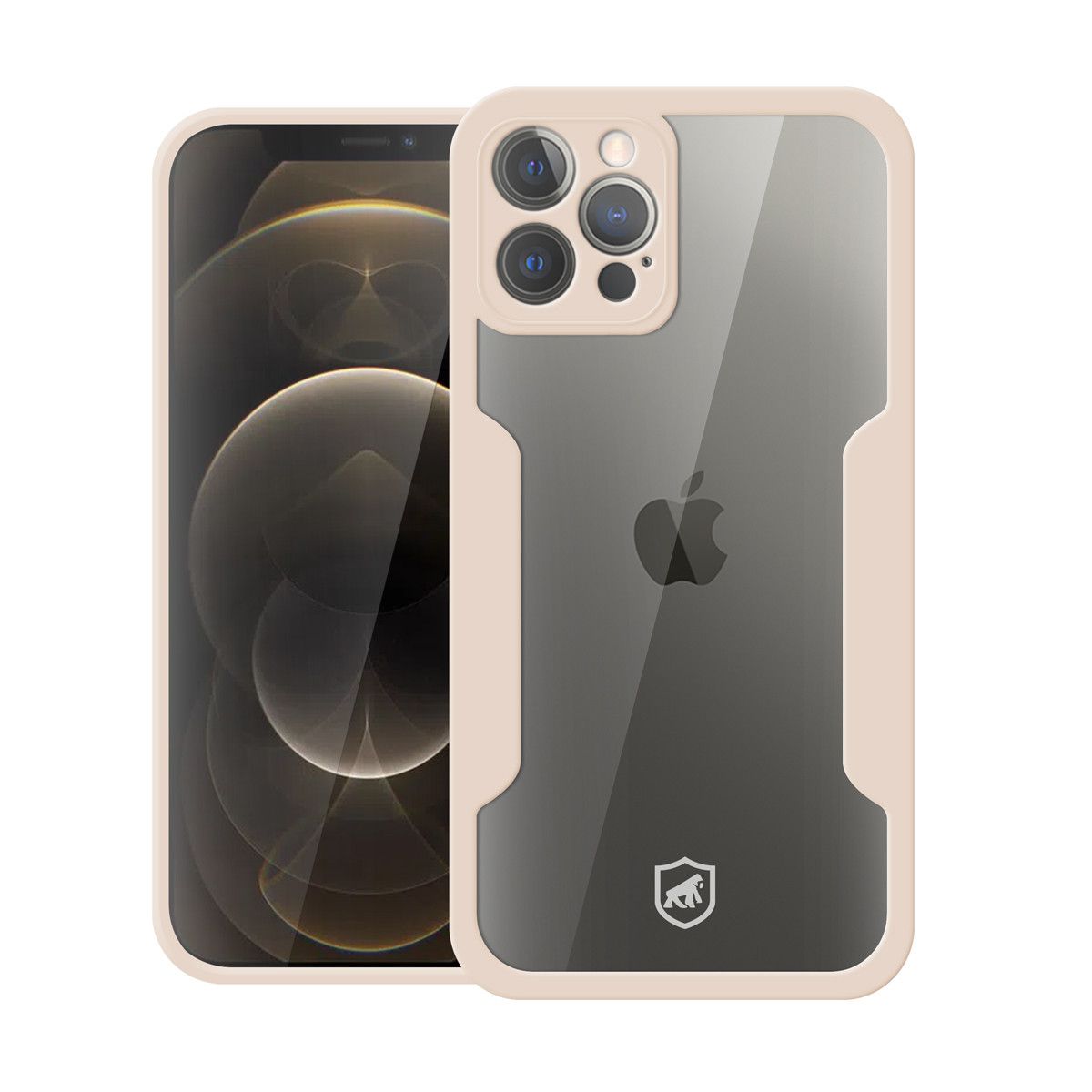 Capa 360 para iPhone 12 Pro - Rosa - Frente e Verso - Gshield