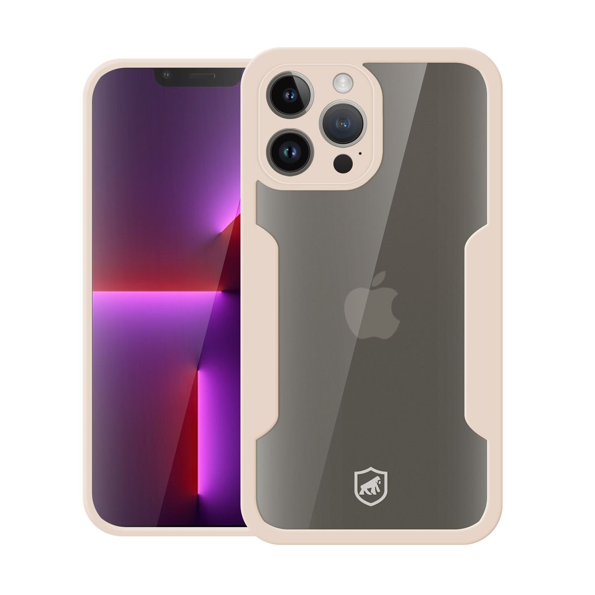 Capa 360 para iPhone 13 Pro - Rosa - Frente e Verso - Gshield