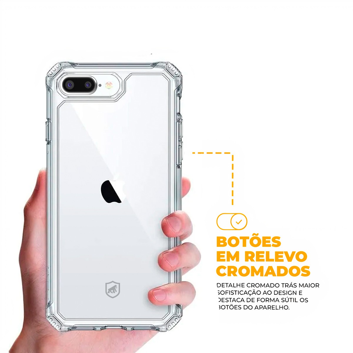 Capa para iPhone 7 Plus / 8 Plus - Clear Proof - Gshield - foto 4