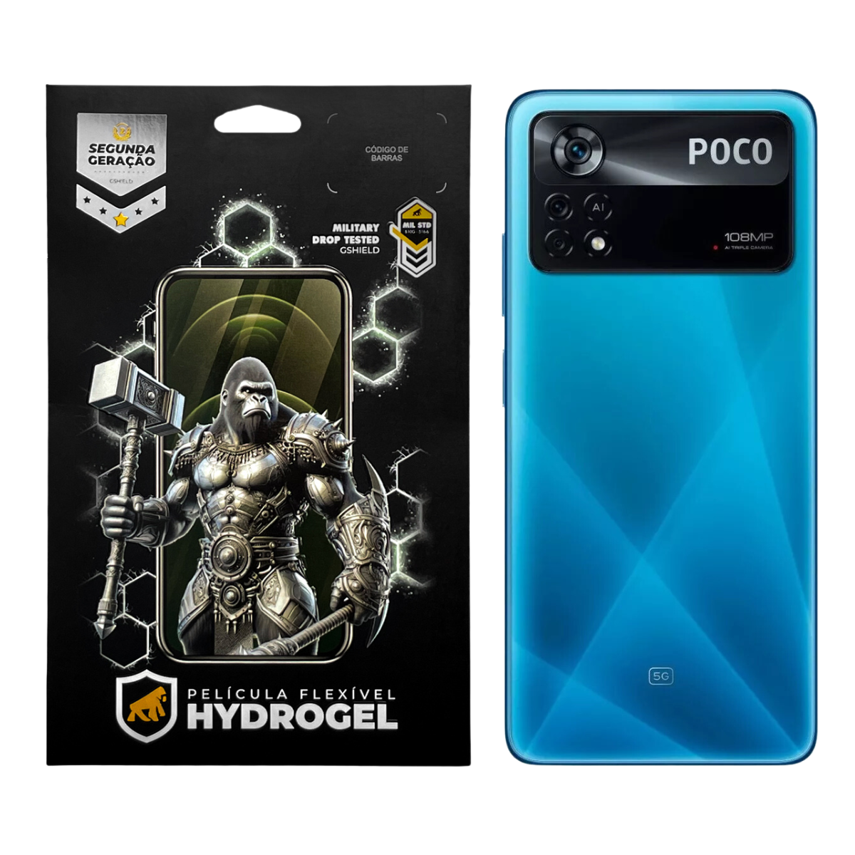Película para Xiaomi Poco X4 Pro 5G - Traseira Hydrogel HD - Gshield